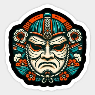 Sumo Wrestler Mask Sticker